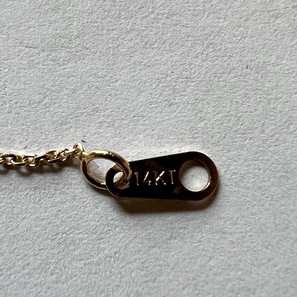 14kt Yellow gold adjustable link chain